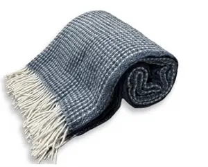 Lovely Linen - Plaid - Uld - Blå - 130x170 cm